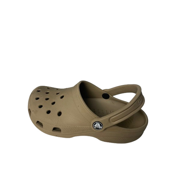 Crocs Womens Size 6 Classic Clog Sandals In Khaki With Heel Strap - Picture 5 of 8